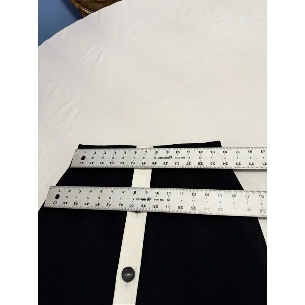 Kate Spade Black White Mini Skirt Size 2